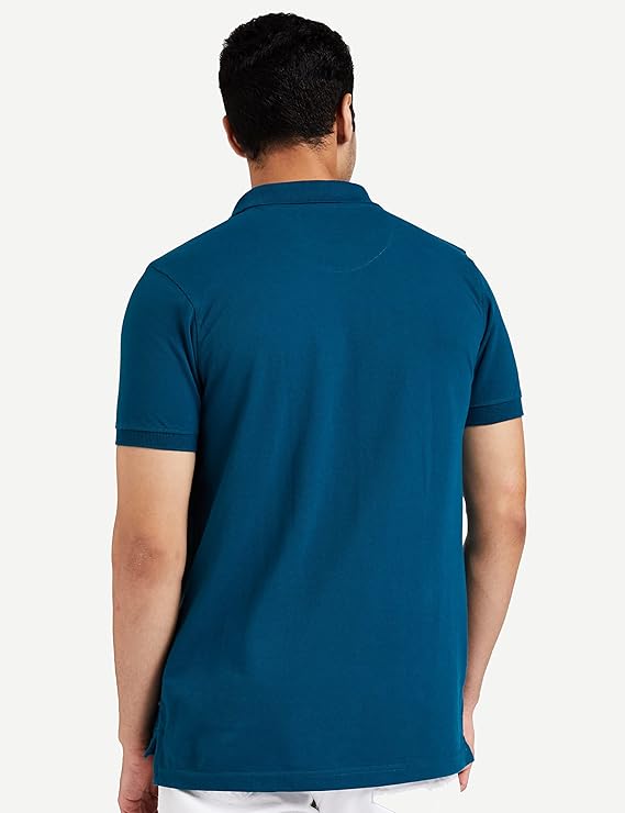 Symbol Men's Solid Cotton Rich Polo T Shirt