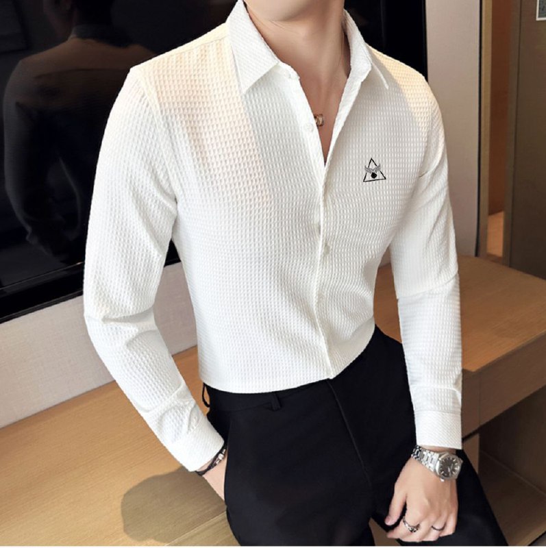 Bluecorp Enterprise Classic Men's Casual Shirt, Multi-Purpose Formal and Casual Wear,Office wear Shirt