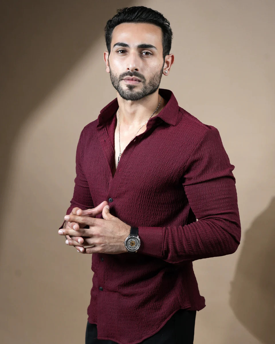 Bluecorp Enterprise Classic Polycotton Solid Casual Shirts for Men