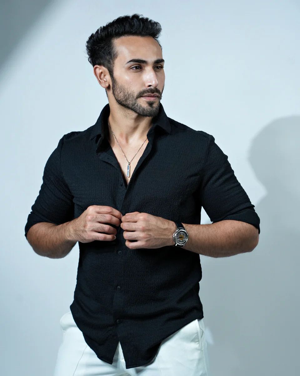 Bluecorp Enterprise Classic Polycotton Solid Casual Shirts for Men