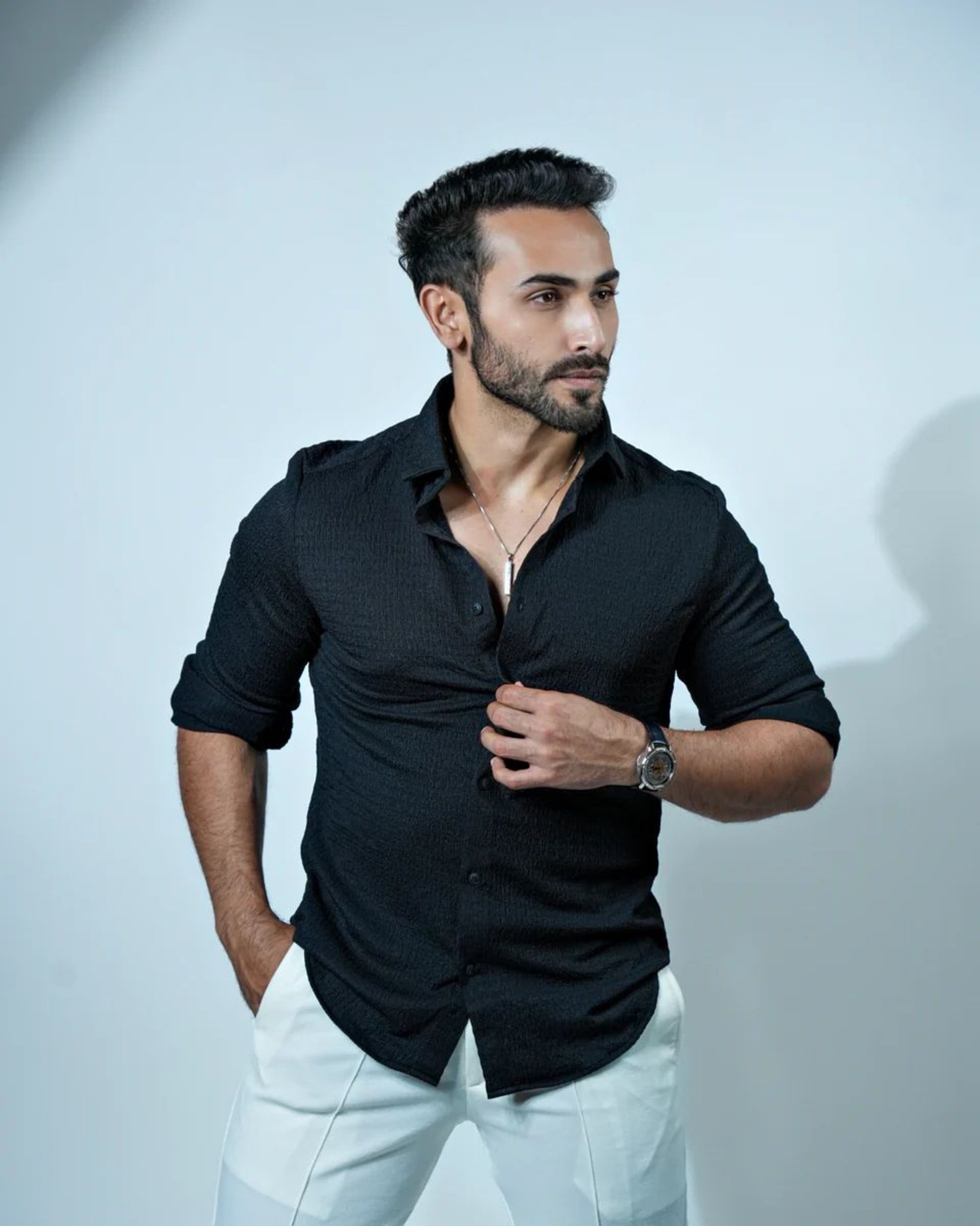 Bluecorp Enterprise Classic Polycotton Solid Casual Shirts for Men