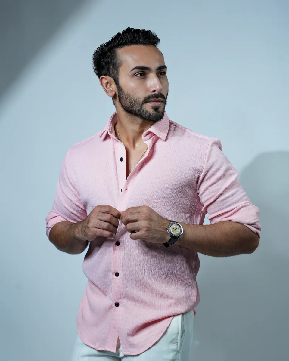 Bluecorp Enterprise Classic Polycotton Solid Casual Shirts for Men