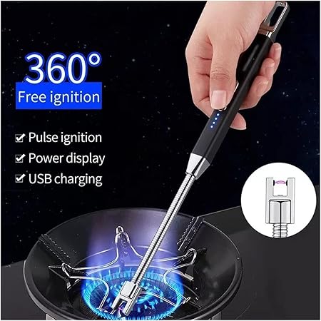 360 Degree Flexible Neck Electric Gas Li...