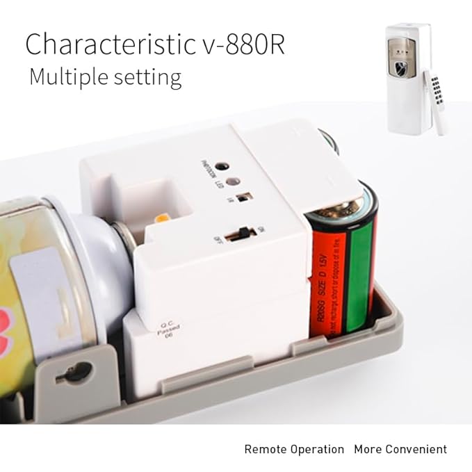 Automatic Air Freshener Wall Mount Free Standing Spray Dispenser with Remote Control