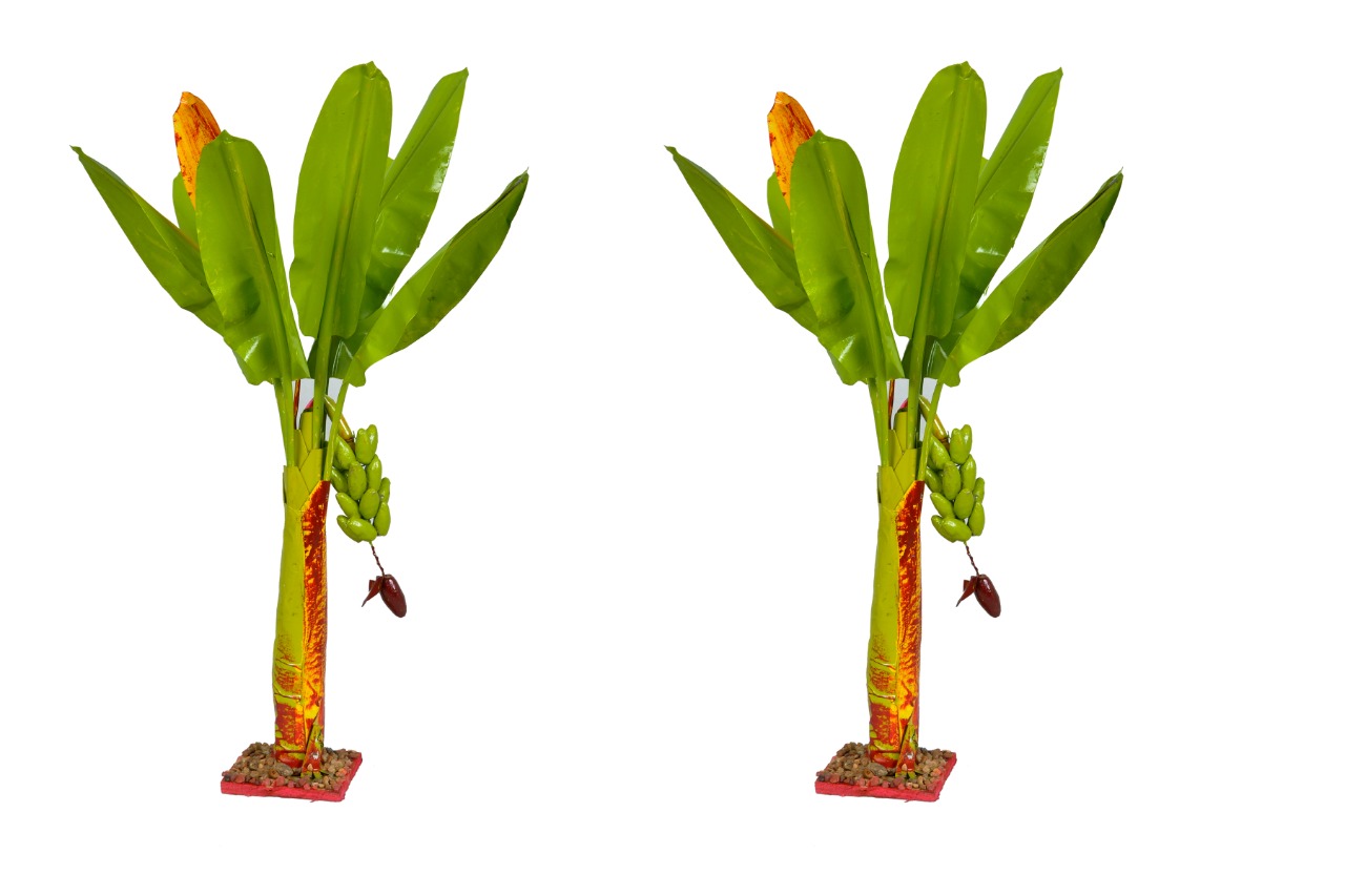 Artificial Banana Tree for Pooja Metal B...