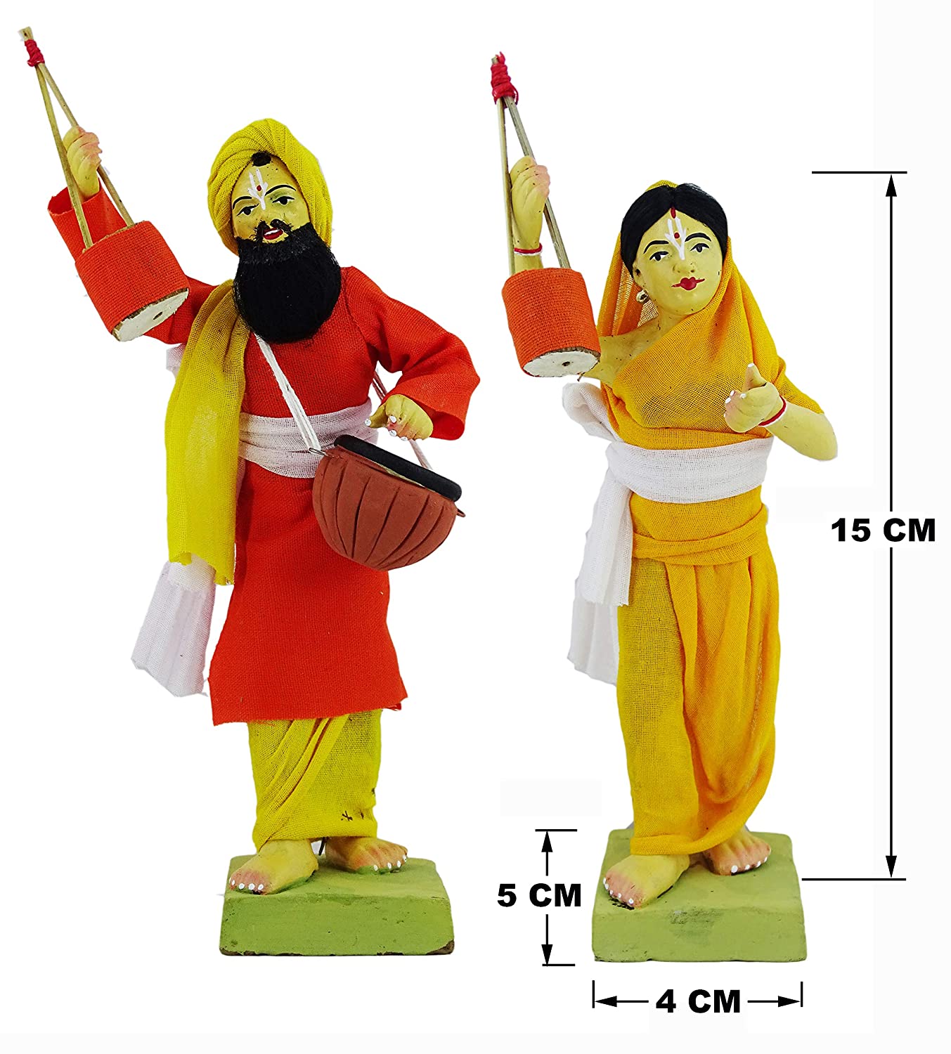 Bangoli Floug Singer Doll Handicrafts Decorative Home Figurine