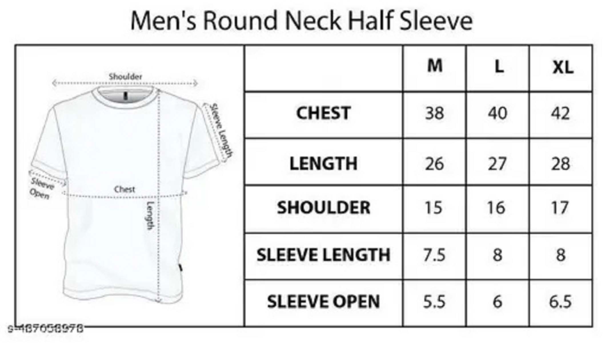 New Trendy Printed White Round Neck Half Sleeve Polyester T-shirt for Men