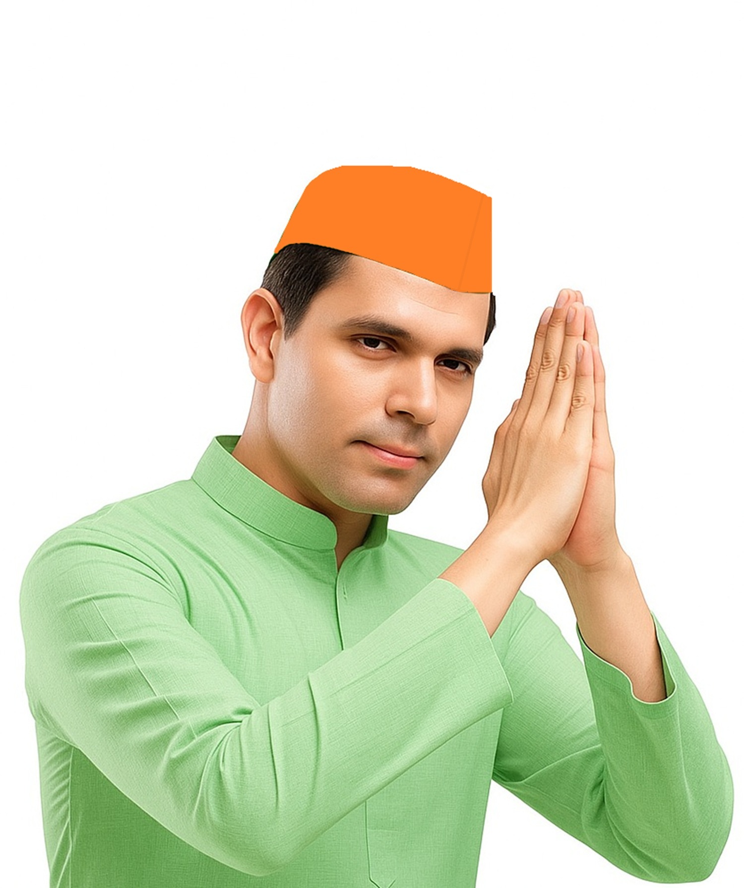 Orange Ghandi Neharu caps for men and wo...