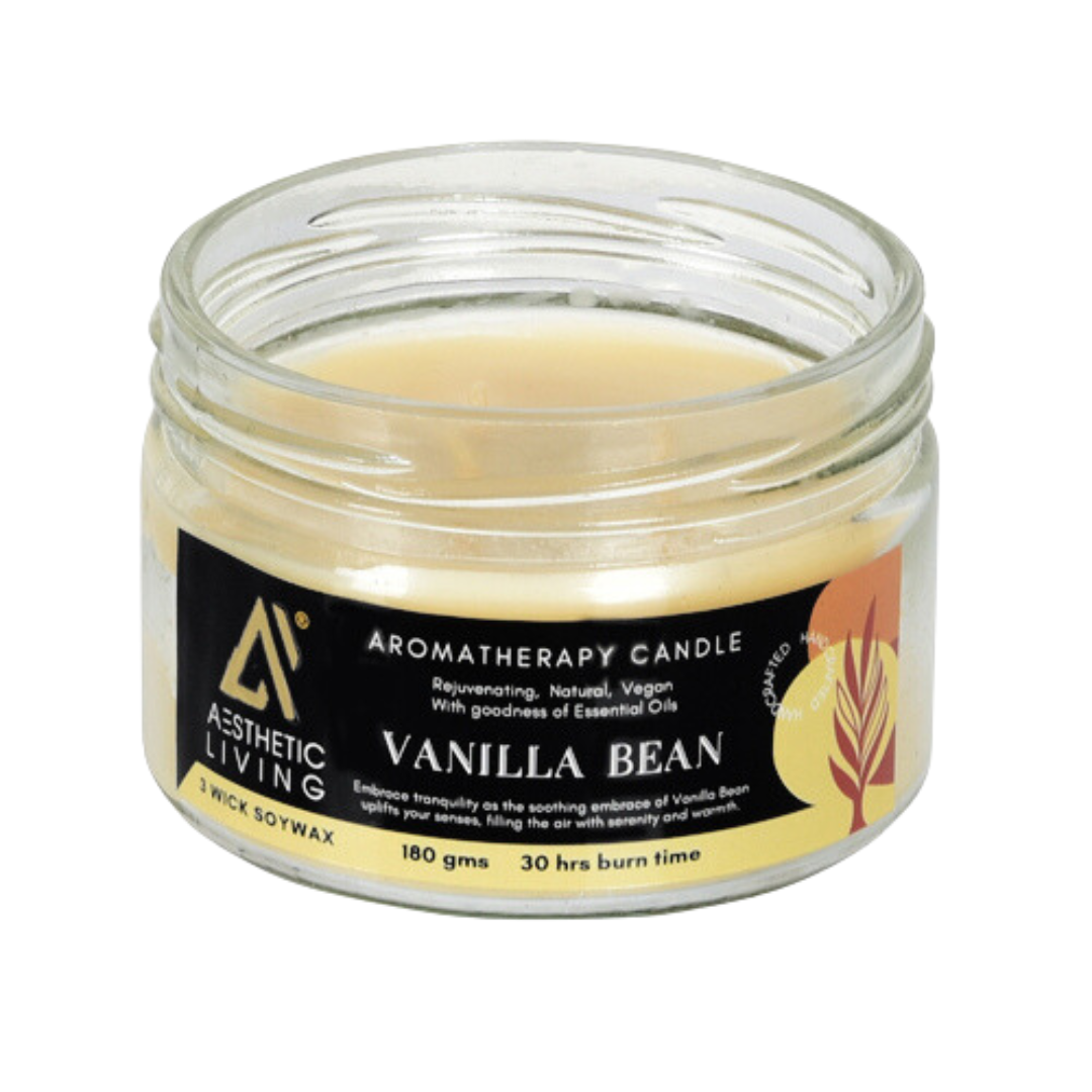 Wick Vanilla Bean Candle 180g for Home F...