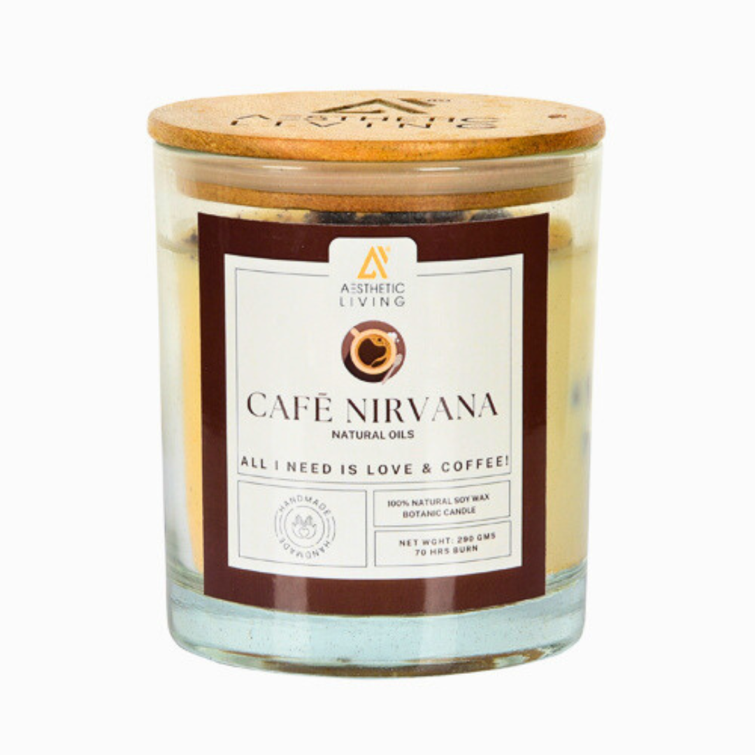 Cafe Nirvana Botanic Candle with Coffee...