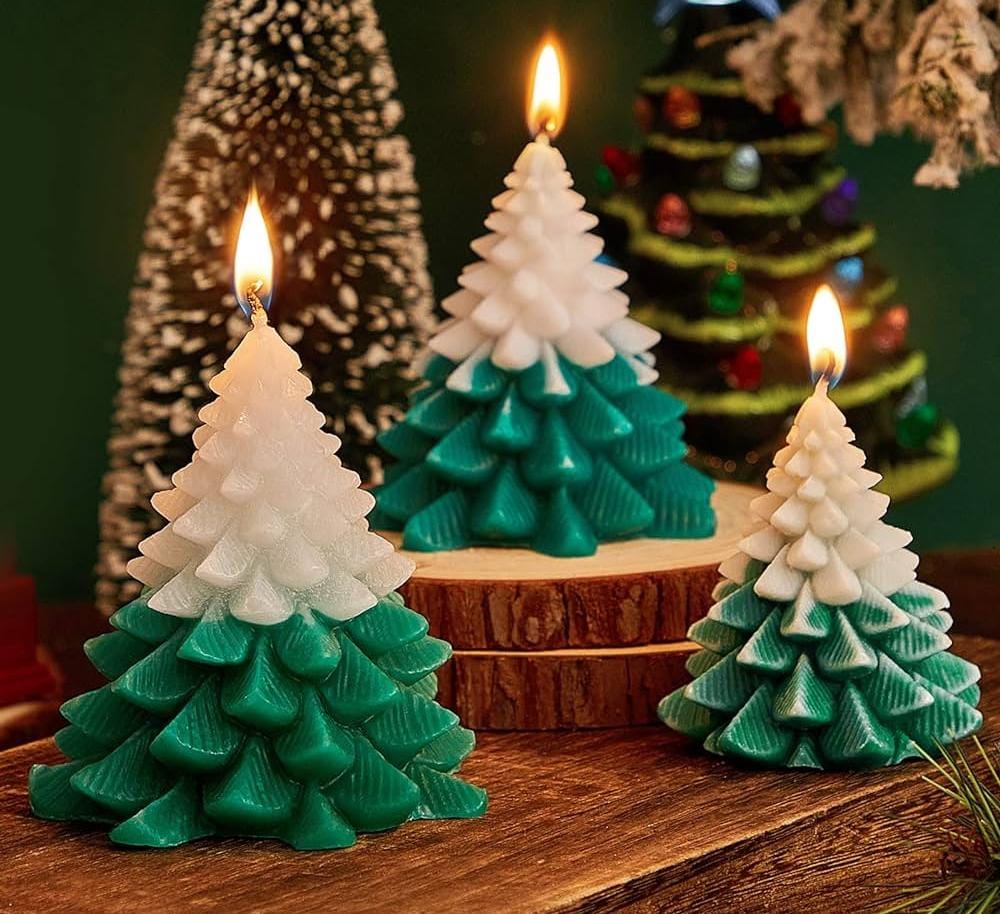 Soywax Christmas Tree Scented Candle Lemongrass 110g for Home