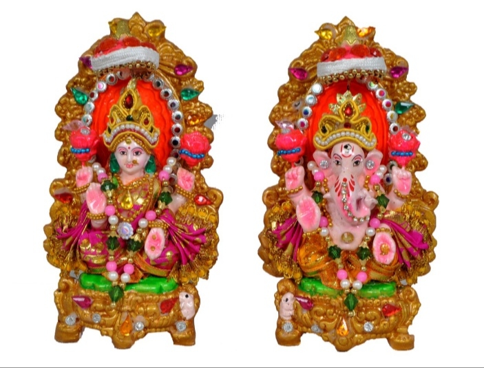 Laxmi Ganesh Clay Handicrafts Traditiona...