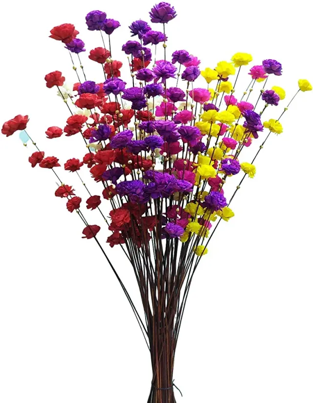 Artificial Dry Flowers Multiple Branch H...