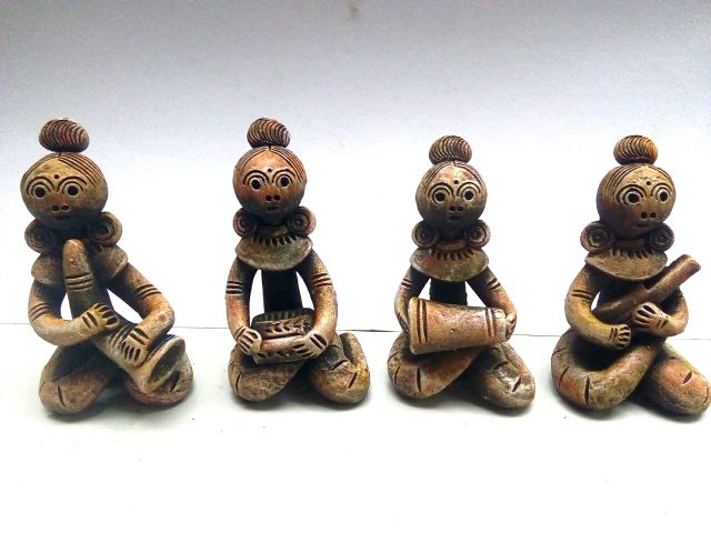 Clay Musical Group Handicrafts Decorative Set