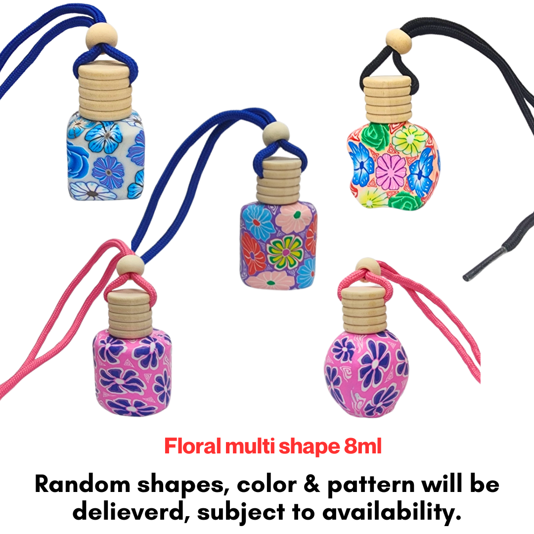Floral Car Aromatizer Lavender Oil Diffuser Bottle