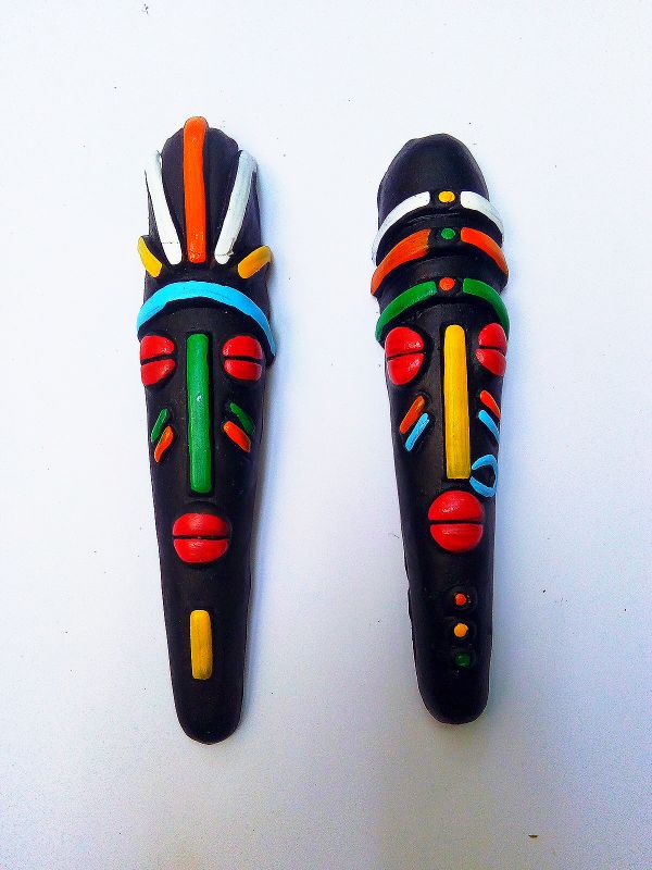 Clay and Wood Handicrafts Decorative Col...