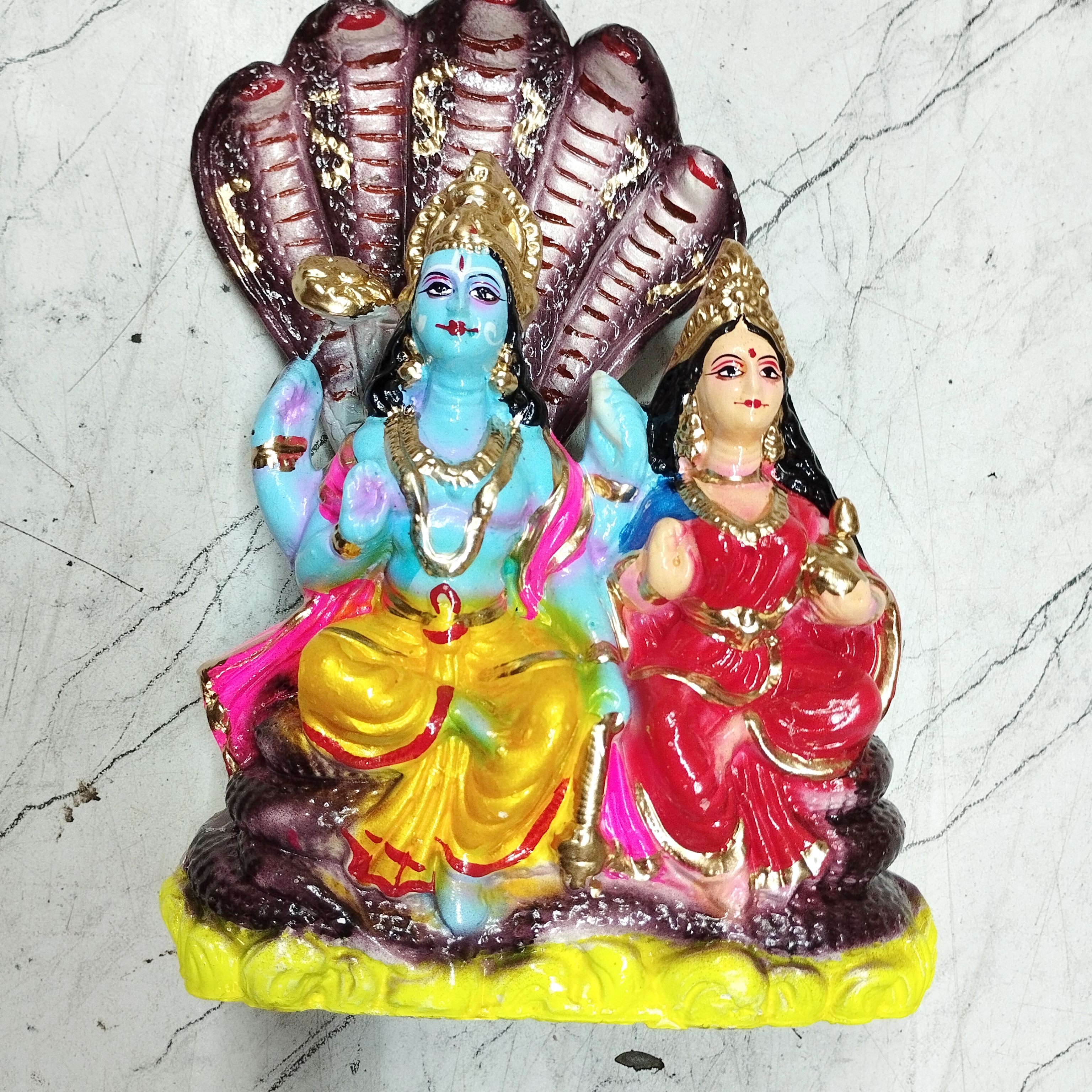 Clay Laxmi Narayan Idols Traditional Handicrafts