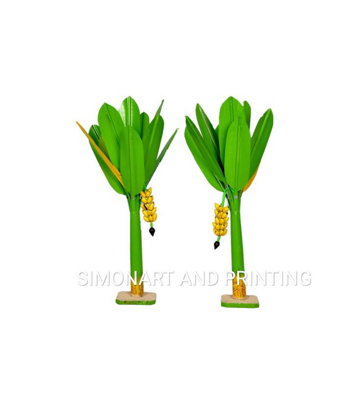 Artificial Banana Tree Pair 54 cm Home Decor