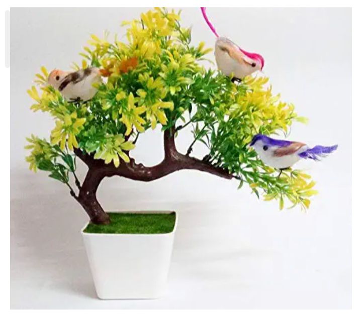 Artificial Decorative Tree with Birds for Home Decor