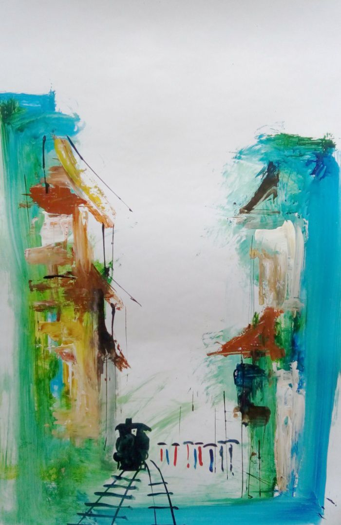 Handmade Paper Painting Traditional Wall...