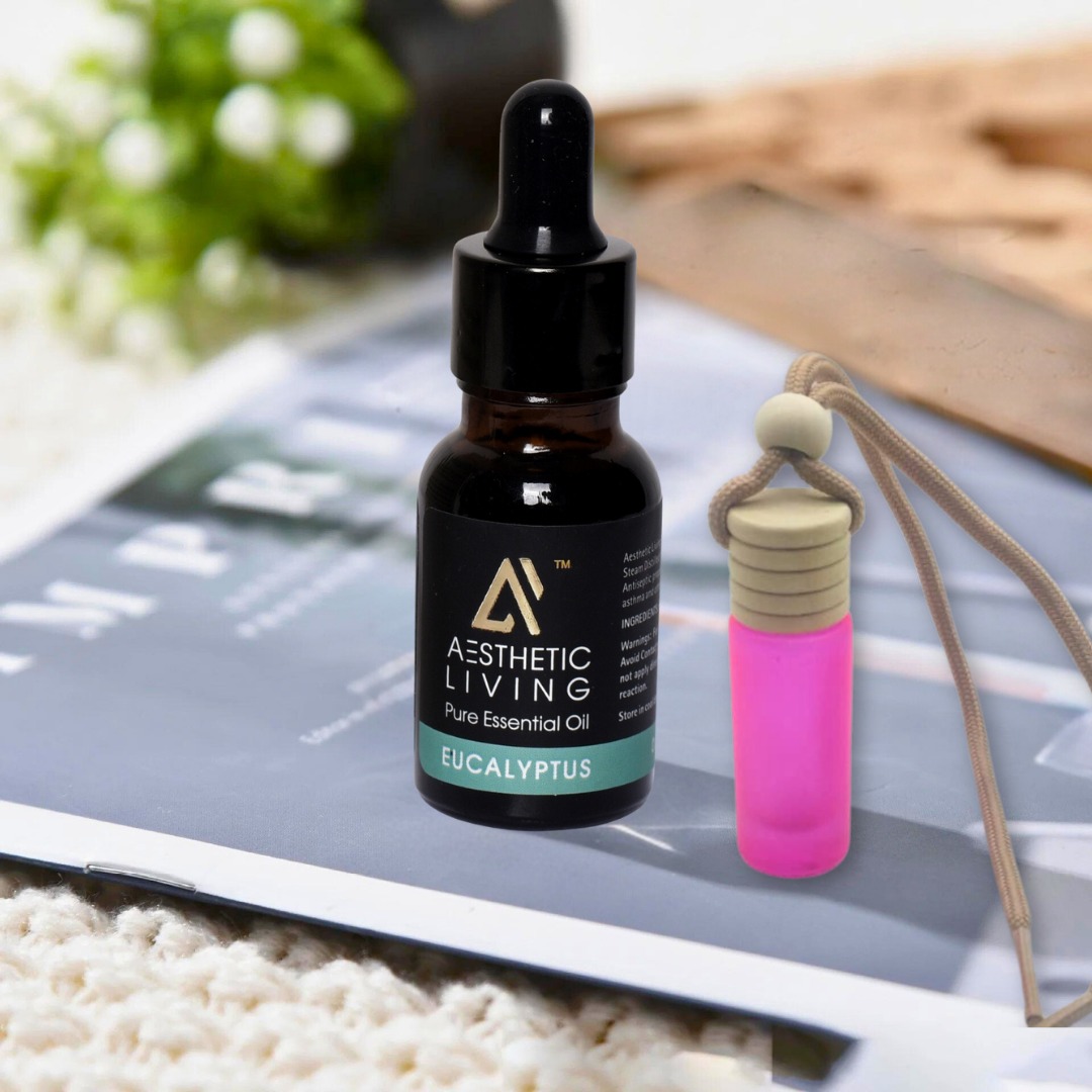 Aesthetic Neon Tube Car Aromatizer Diffuser Eucalyptus