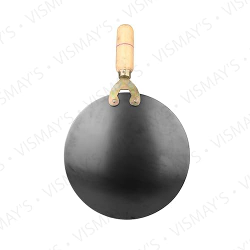 Vismays Smooth Edge Pure Iron Tawa Wooden Handle Roti