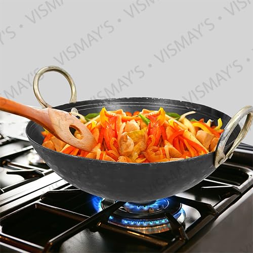 Vismays 1 Litre Iron Kadhai Deep Frying...