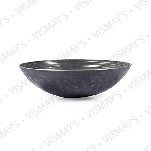 Vismays Smooth Edge Iron Kadhai Handle Free Hammered Design