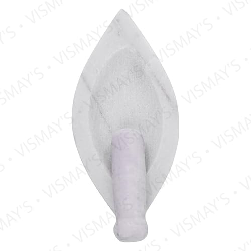 Vismays Marble Mortar Pestle Set Spice Grinder 6 Inch
