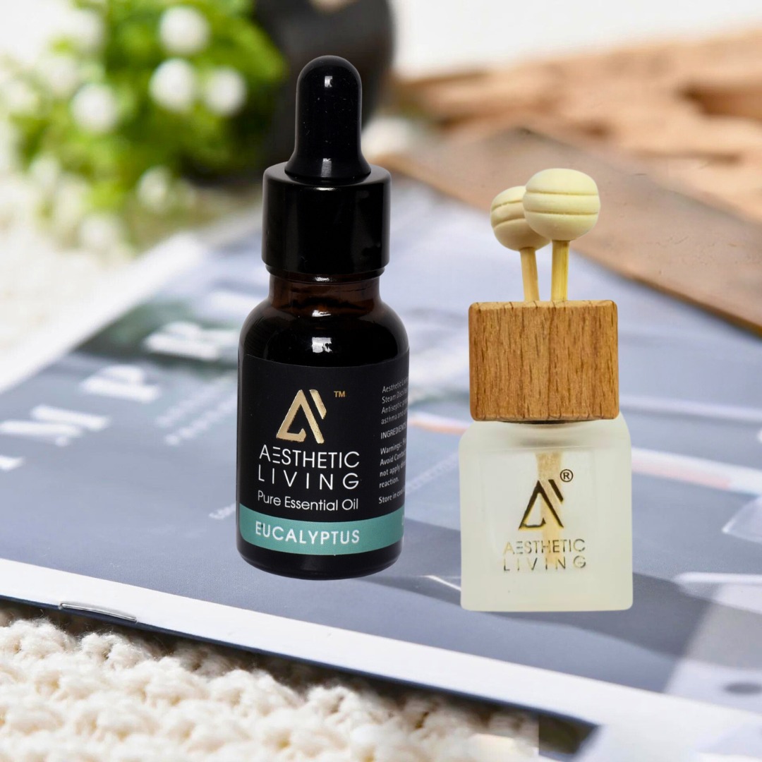 Car Aromatizer Diffuser with White Reed...