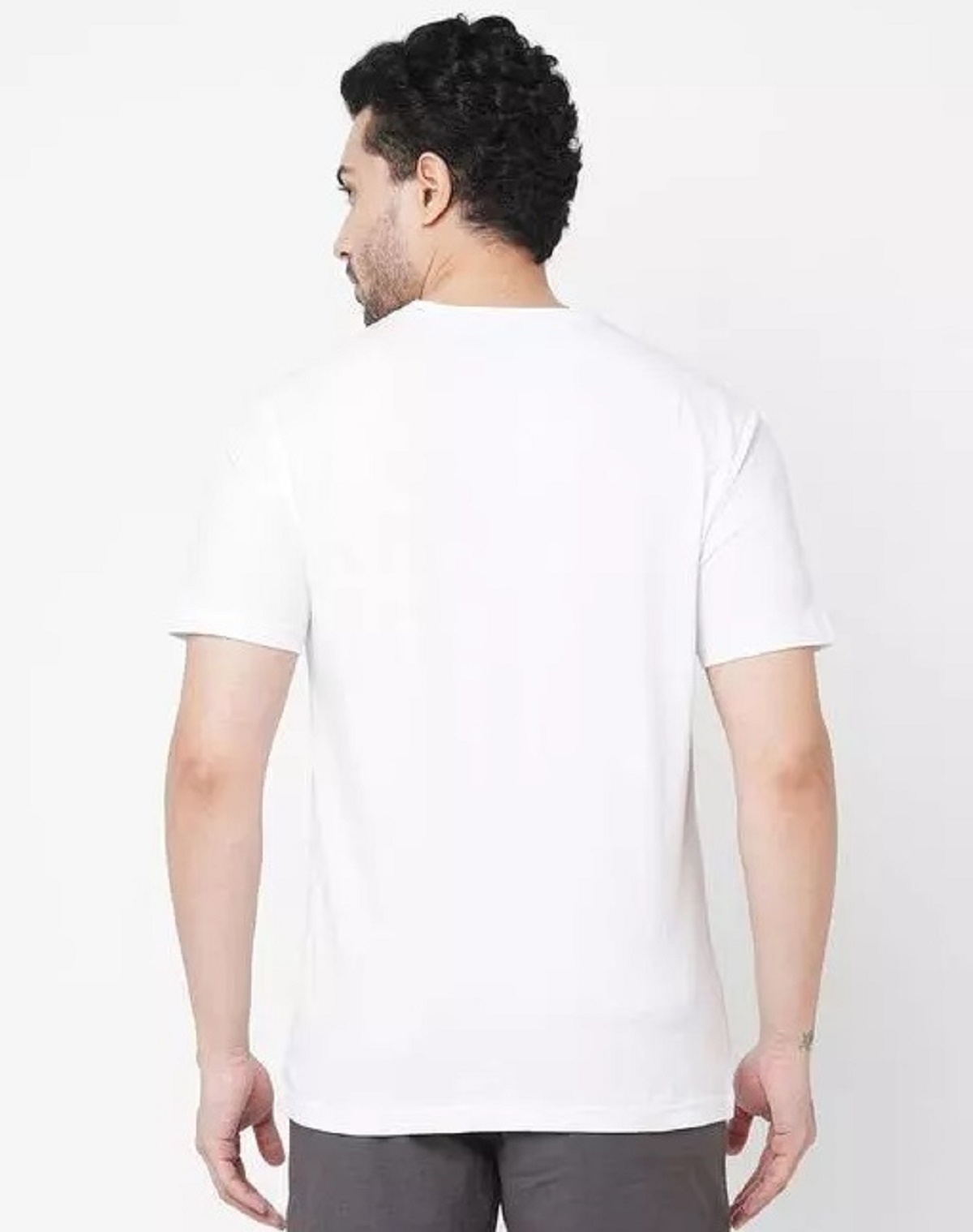 Trending Cup In Hand MC Stan Style Printed White Round Neck T-Shirt for Men | Half Sleeves Polyester Tee