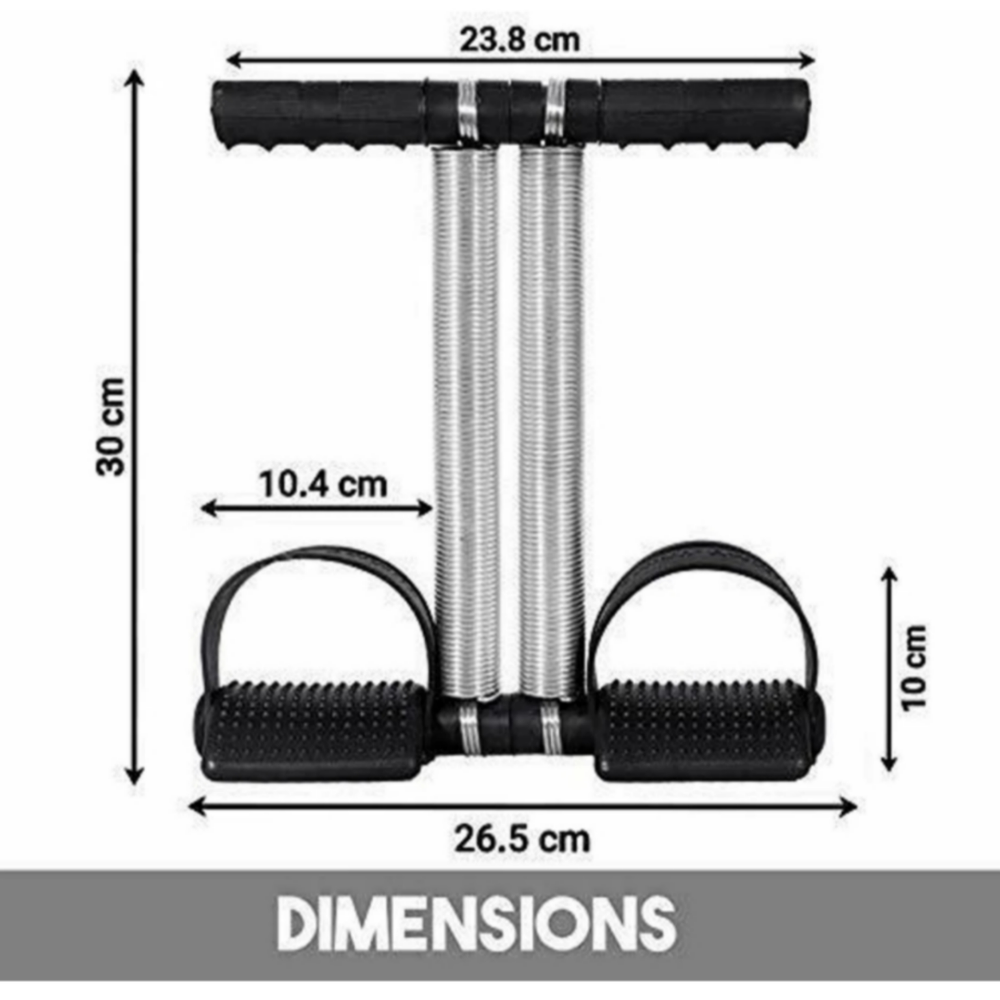 Dual Spring Tummy Trimmer for Abs and Belly Fat Workout