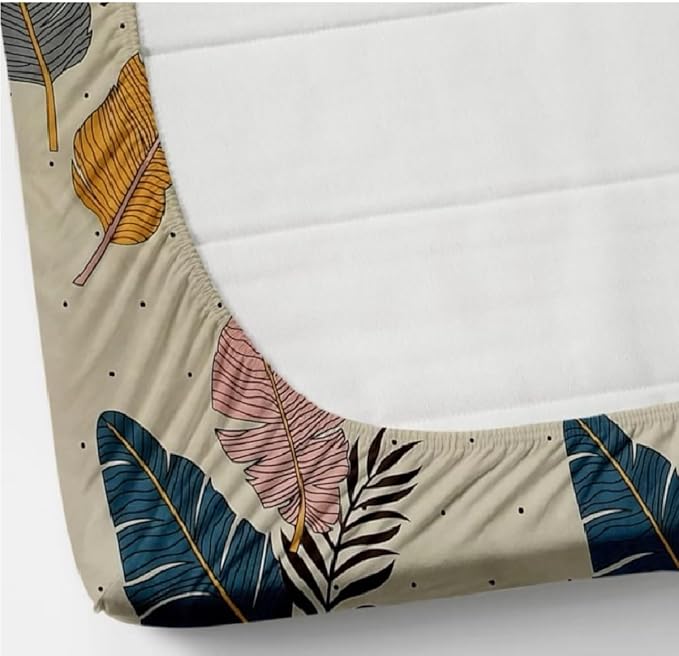 Homdazal Microfibre Abstract Queen Bedsheet Multicolor Premium