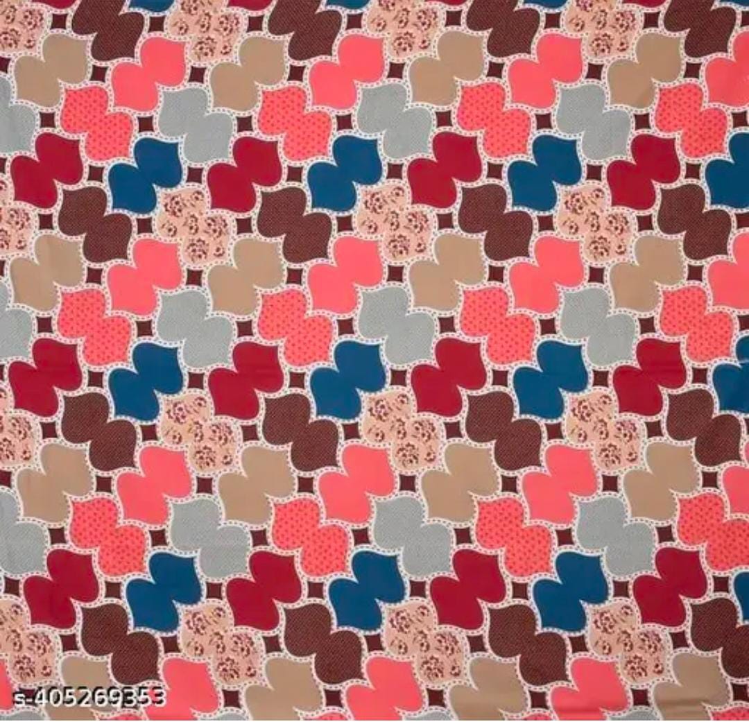 Homdazal Microfibre Abstract Queen Bedsheet Multicolor Vibrant