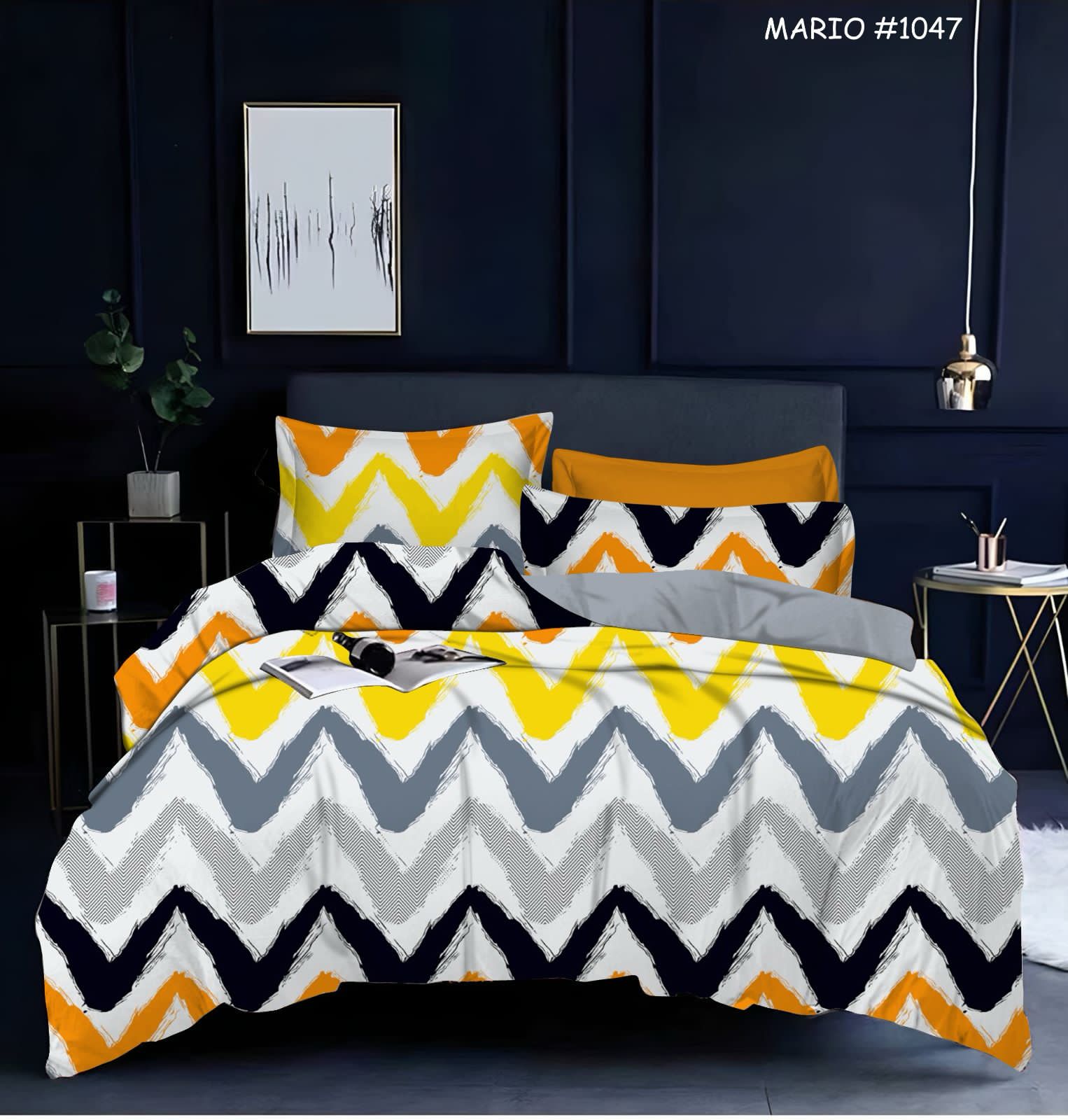 Homdazal Microfibre Abstract Queen Bedsheet Multicolor Style