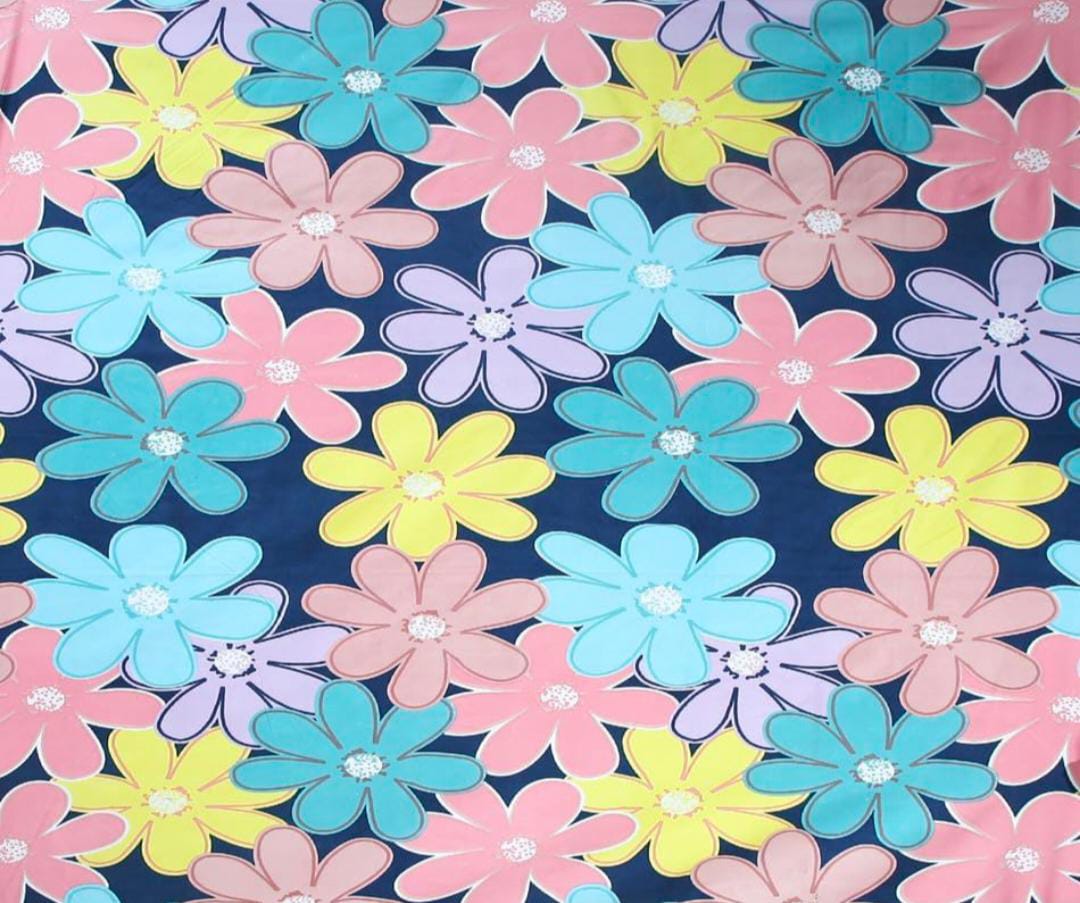 Homdazal Microfibre Abstract Queen Bedsheet Multicolor Chic