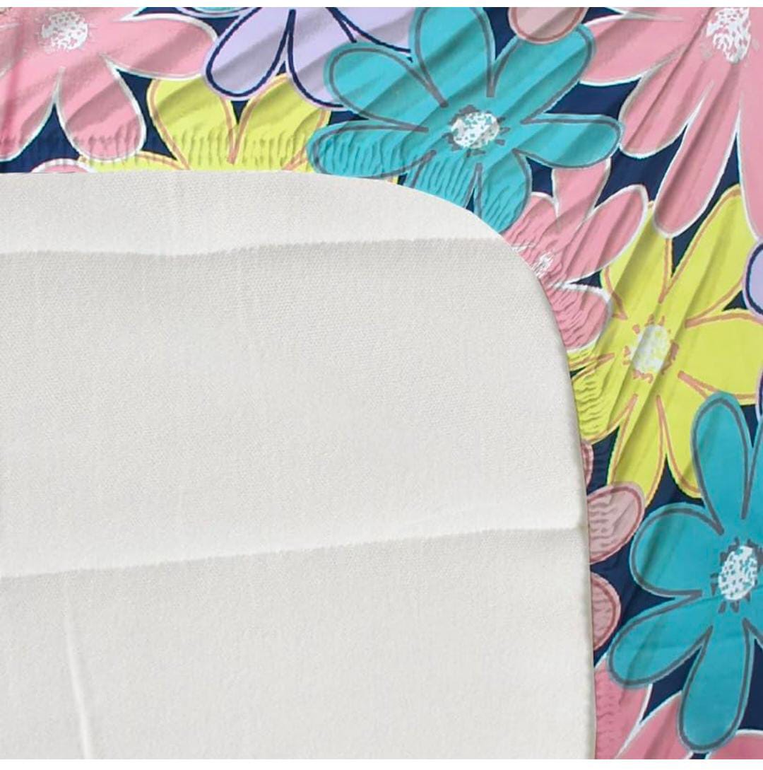 Homdazal Microfibre Abstract Queen Bedsheet Multicolor Chic