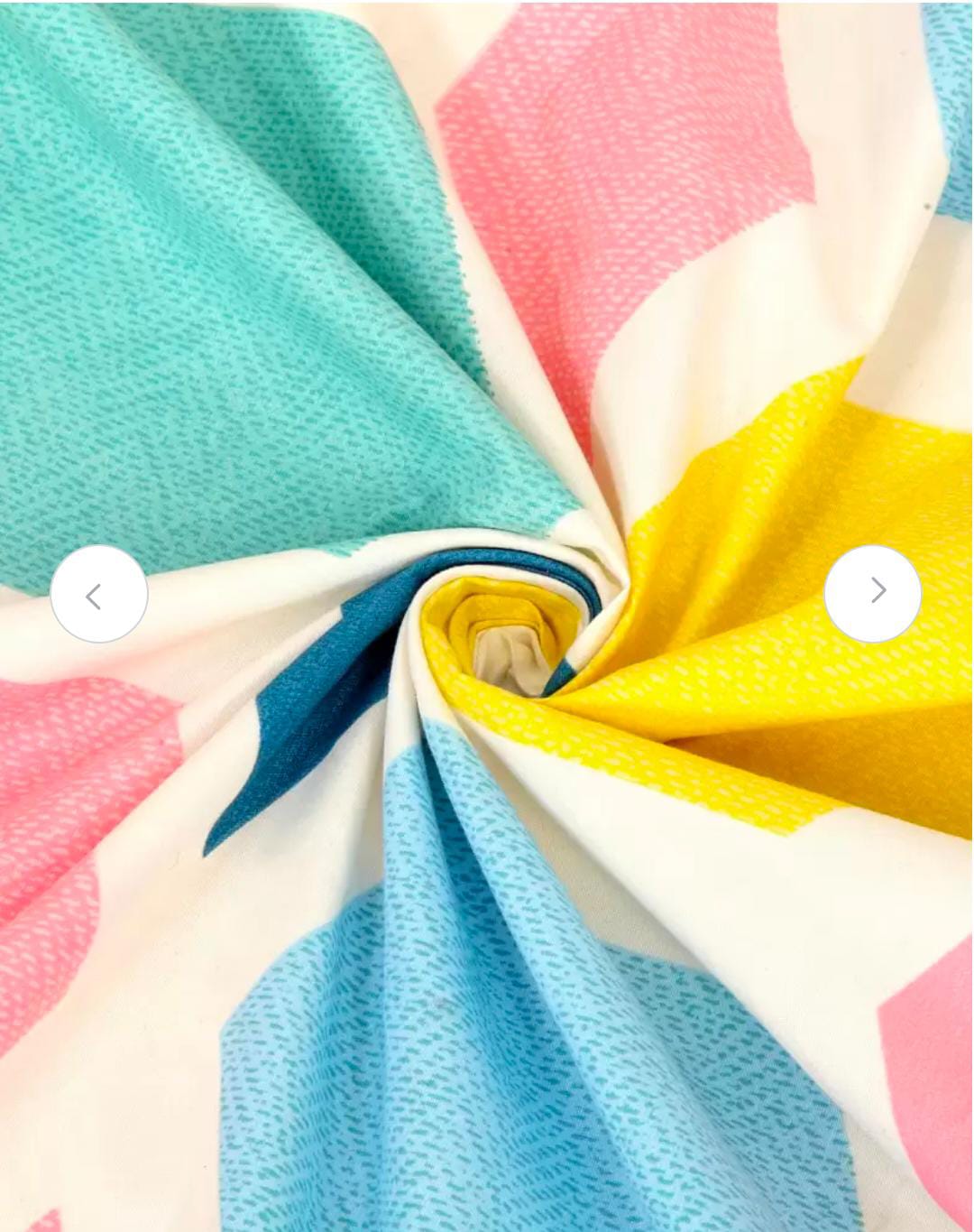 Homdazal Microfibre Abstract Queen Bedsheet Multicolor Modern