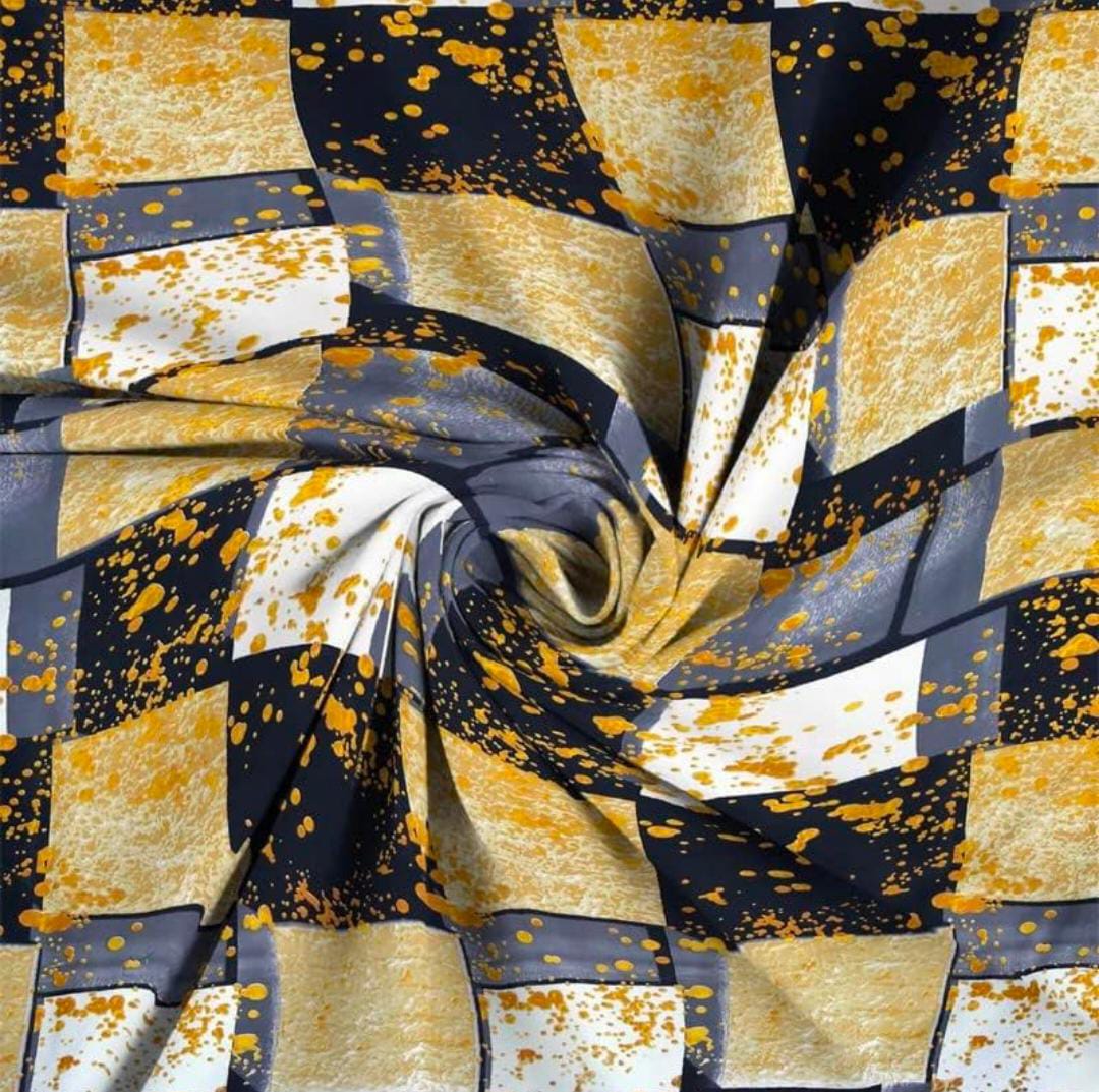 Homdazal Microfibre Abstract Queen Bedsheet Multicolor Aura