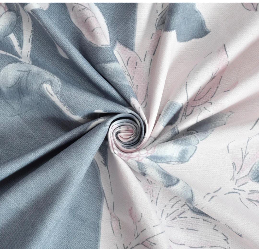 Homdazal Microfibre Abstract Queen Bedsheet Multicolor Flow