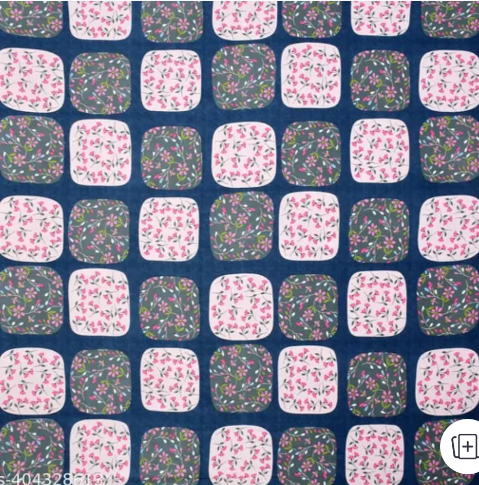 Homdazal Microfibre Abstract Queen Bedsheet Multicolor Ripple