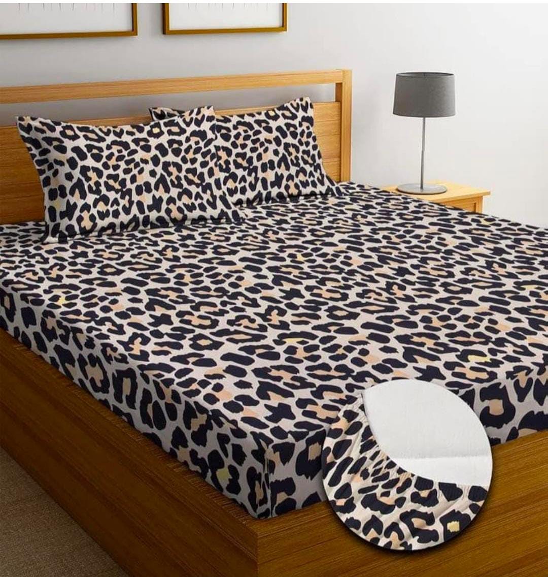 Homdazal Microfibre Abstract Queen Bedsheet Multicolor Dots