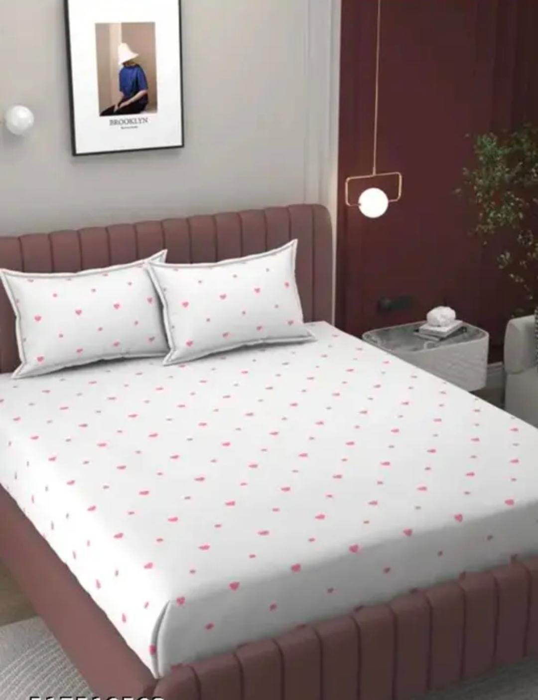 Homdazal Microfibre Abstract Queen Bedsheet Multicolor Curve