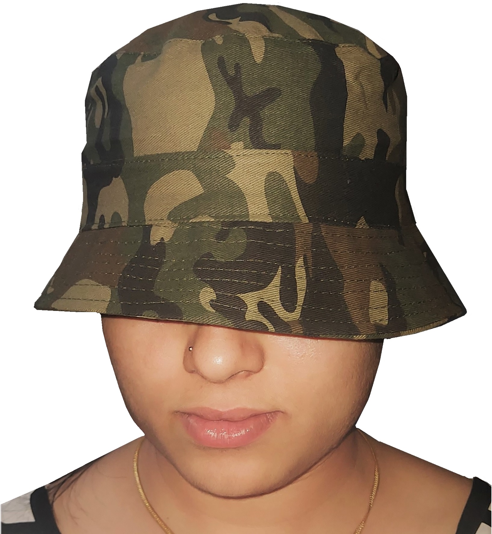 Solid Army Bucket Hats And Caps For Men