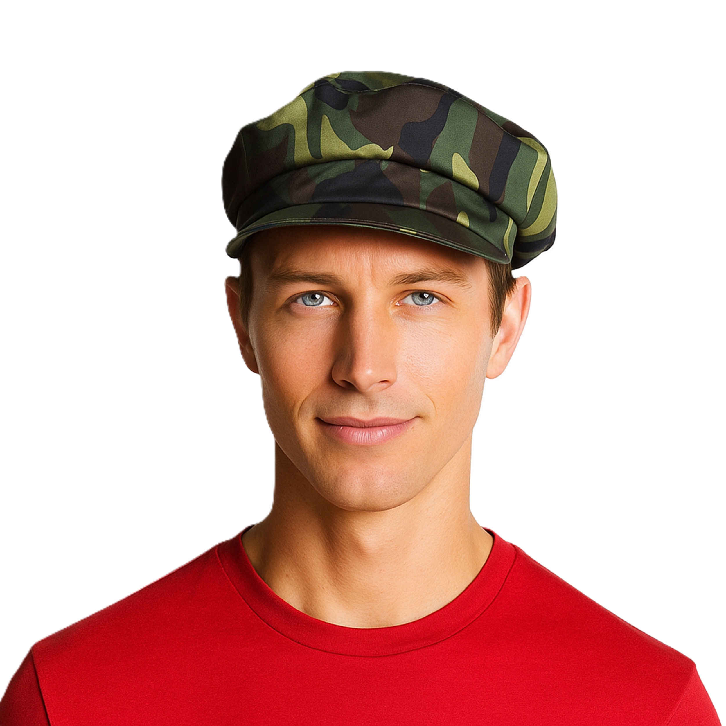 Camouflage Short  Visor Golf Caps Captain Hats