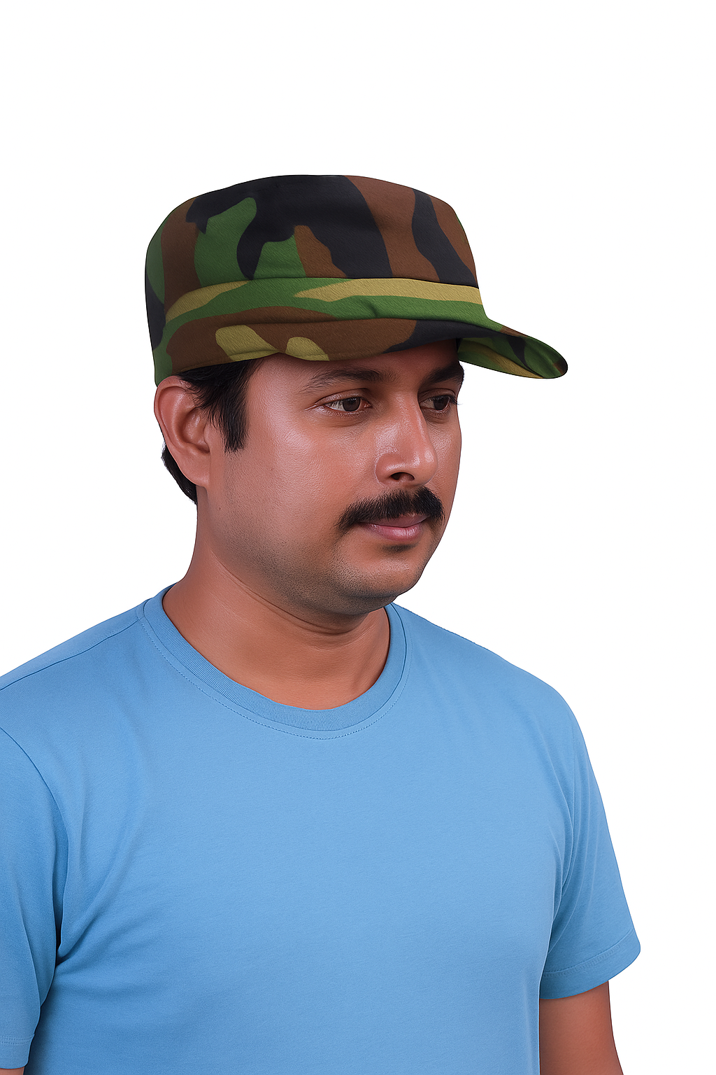 Camouflage Short  Visor Golf Caps Captain Hats