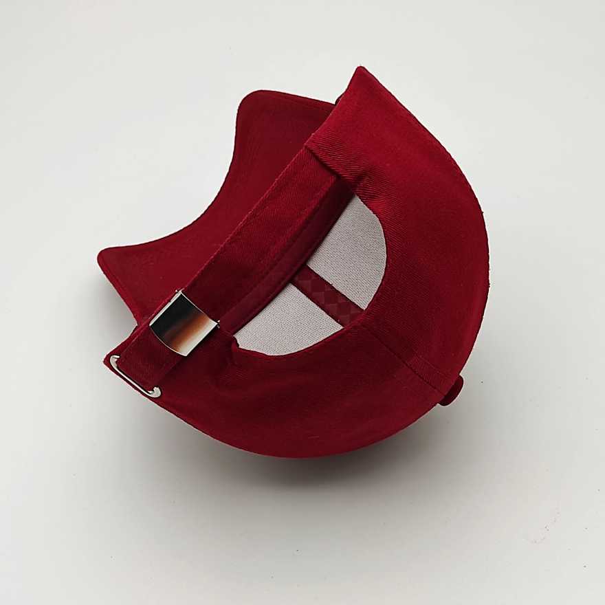 Plain Solid Red Caps And Hats For Men Trucker Style Head Wear