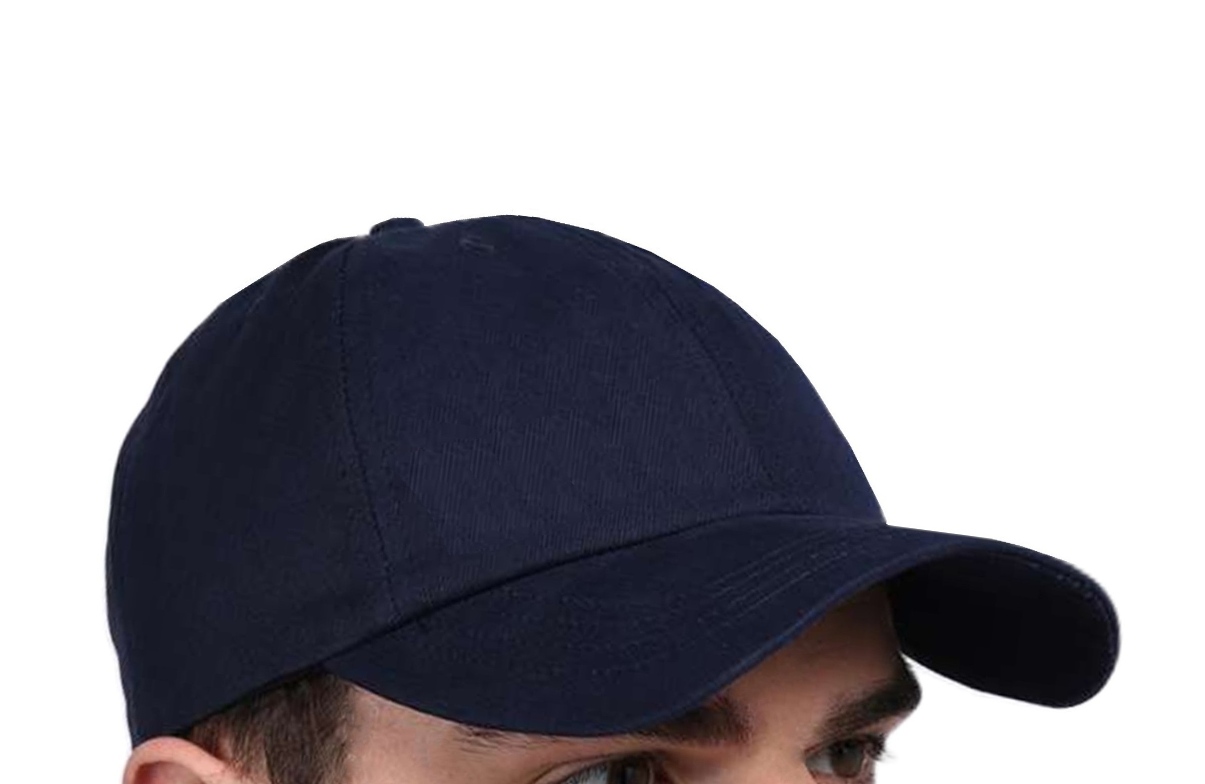 Plain Solid Navy Blue Caps And Hats For Men Trucker Style Head Wear