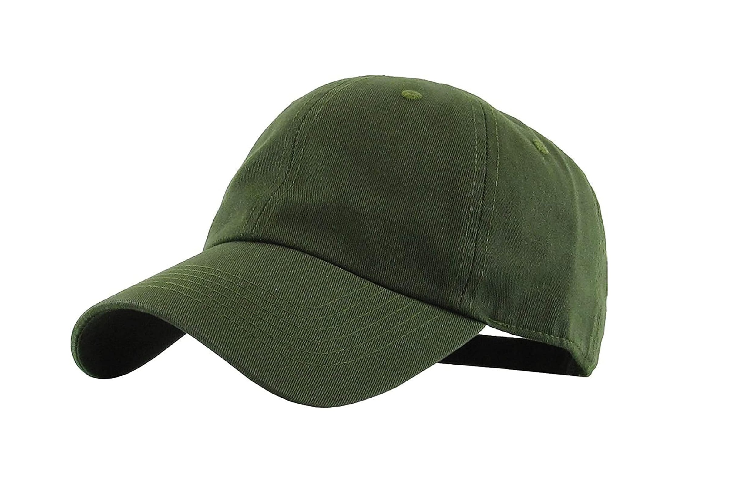 Plain Solid Olive Green Caps And Hats For Men Trucker Style Head Wear
