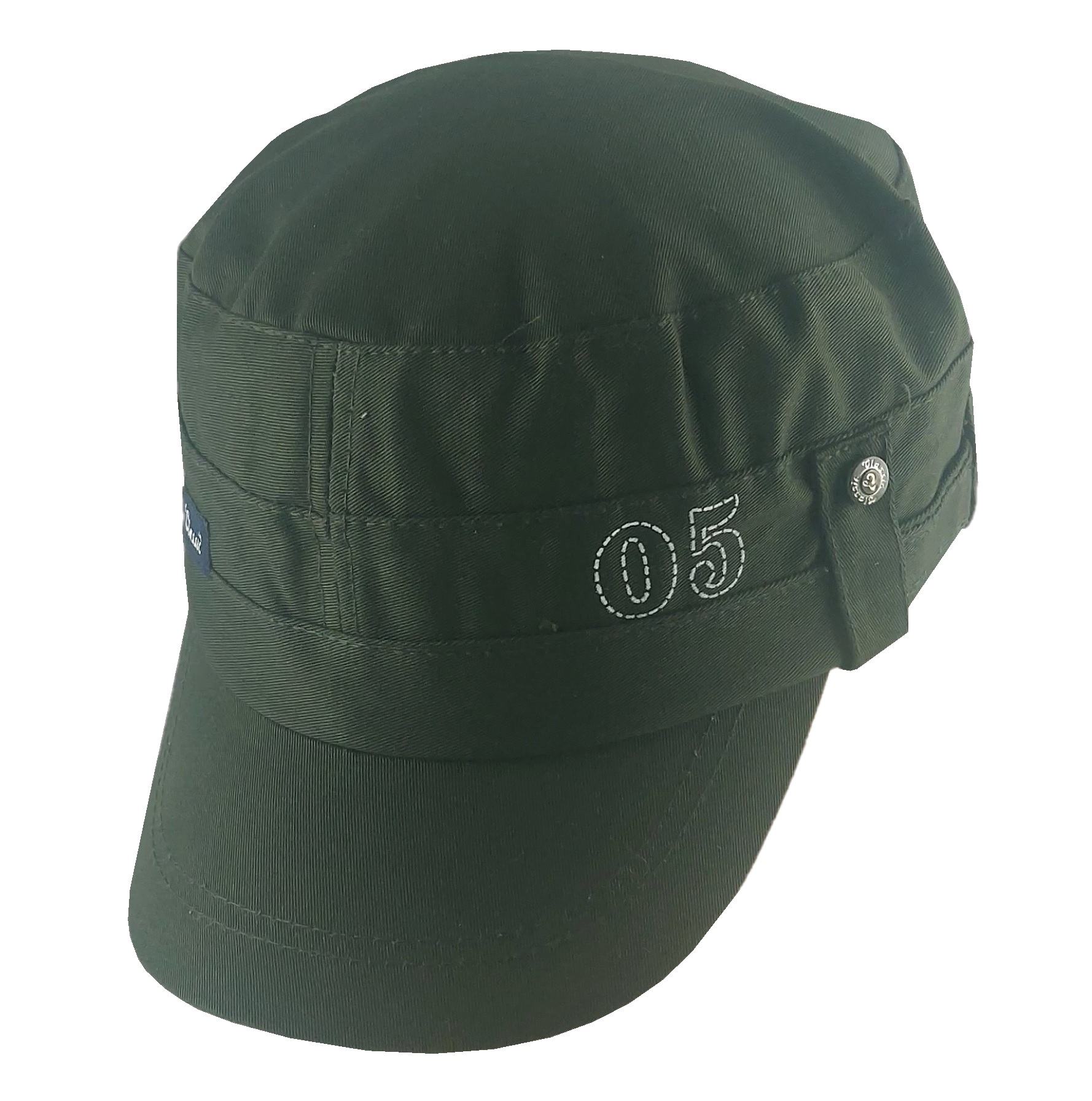 Short Visor Captain Style Golf Caps For Men Green Color
